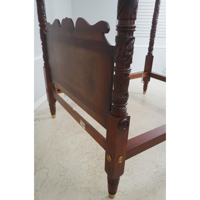 Ralph Lauren Safari Mahogany Queen Size Bed For Sale - Image 16 of 18