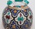 Mid 20th Century Moroccan Ceramic Glazed Water Jug Handcrafted in Fez Morocco For Sale - Image 5 of 11