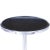 Sash Metal & Marble Accent Table, Silver For Sale - Image 11 of 13