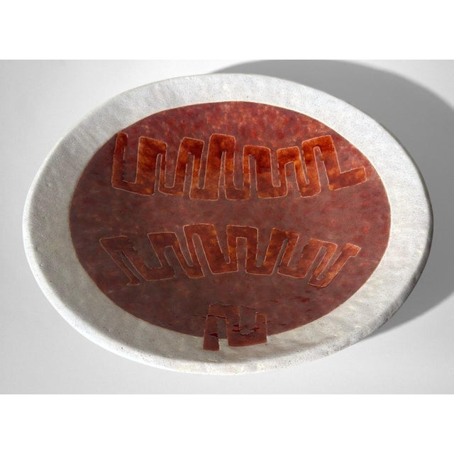 Mid 20th Century Brutalist Style French Porcelain Stoneware Centerpiece For Sale - Image 5 of 18