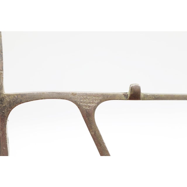 Pair of Vintage Bathroom Nickel Plated Brass Shelf & Towel Brackets For Sale - Image 4 of 5