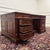 English Partner Desk with Green Leather For Sale - Image 13 of 18