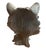 Vintage Cast Iron Wolf Bust Garden Statue For Sale - Image 4 of 12