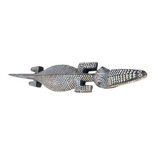 African Life Size Crocodile Nuna Bobo Burkina Faso 77.5" W For Sale