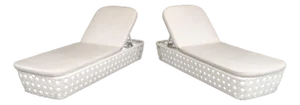 Skyline Design Chaise Longues, Pair