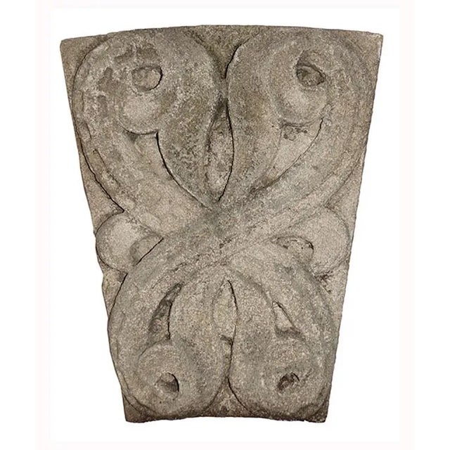 Stone Antique Limestone Keystone For Sale - Image 7 of 8