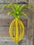 Traditional Pair of Vintage Sculptural Tole Metal Hanging Pineapple Decorative Objects For Sale - Image 3 of 12