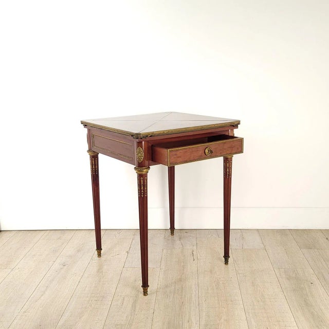 Late 19th Century Paul Sormani Envelope Table, France Circa 1870 For Sale - Image 5 of 12