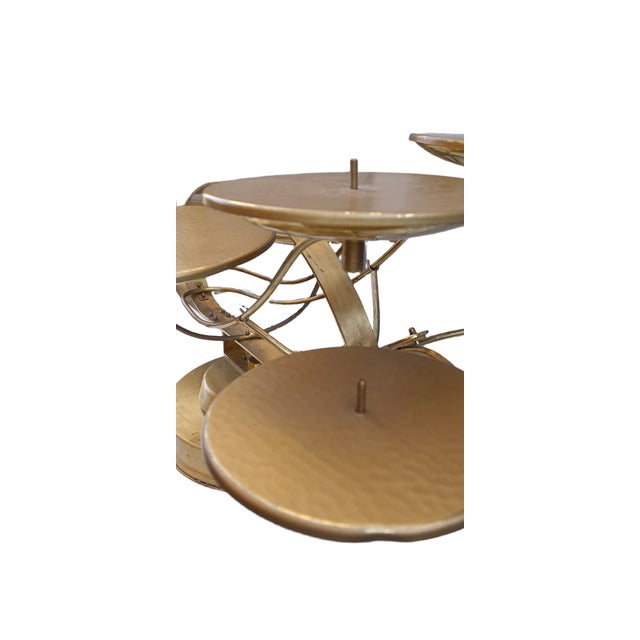 Large Swan-Shaped Brass Cake Holder, 1970s For Sale - Image 6 of 12