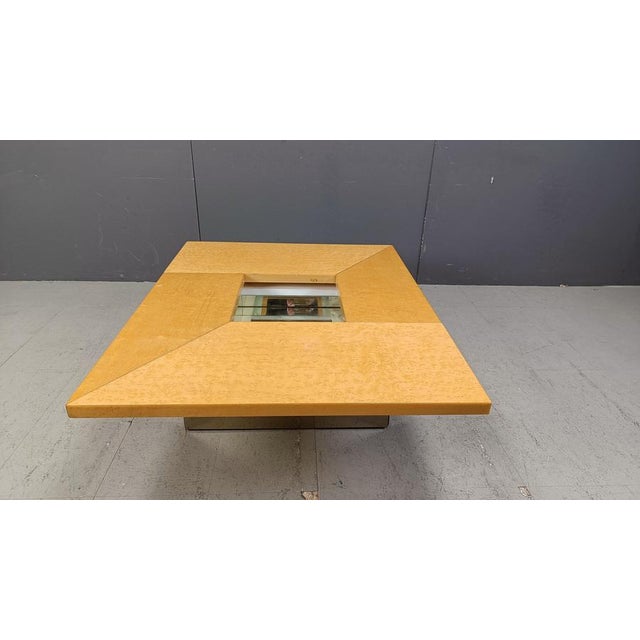 Vintage Ash Coffee Table attributed to Paul Michel, 1970s For Sale - Image 12 of 18