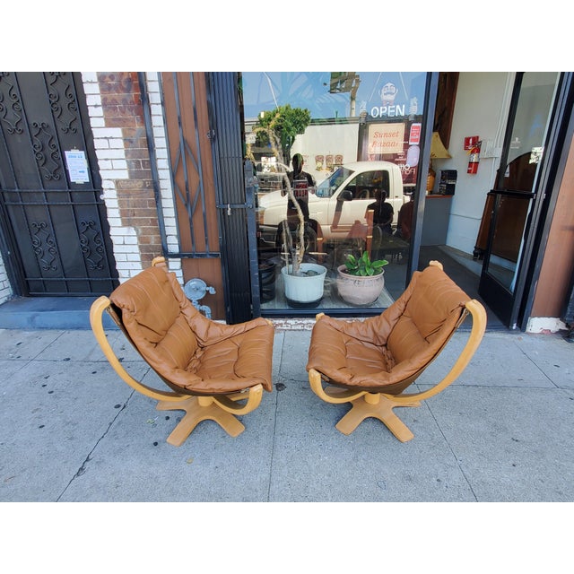 1980s Pair of Danish Modern Chairs For Sale - Image 9 of 15