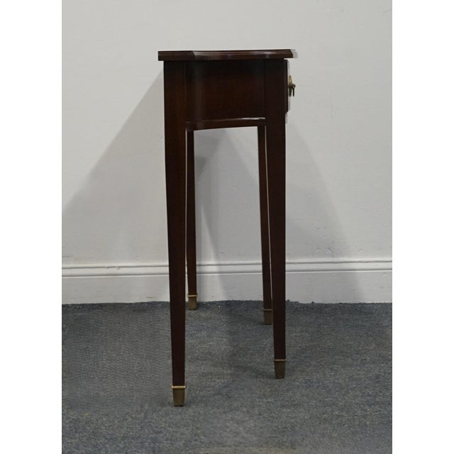 Stanley Furniture Stoneleigh Mahogany Traditional Federal Duncan Phyfe Style 40" Accent Console Table For Sale - Image 12 of 12