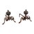 Antique Italian Wrought Iron Andirons with Hand-Carved Bronze Finials, Set of 2 For Sale - Image 16 of 16