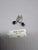 Metal Natural Blue Sapphire & Diamond Earring in 18k Gold For Sale - Image 7 of 8