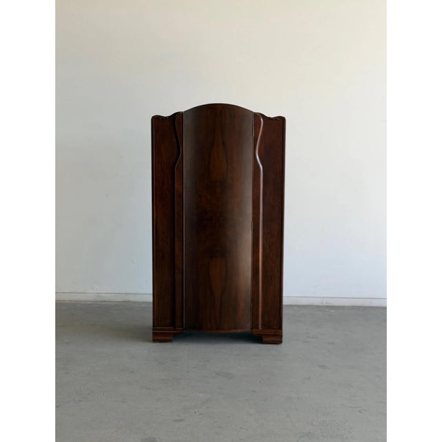 Art Deco Vintage Wooden Art Deco Armoire For Sale - Image 3 of 12