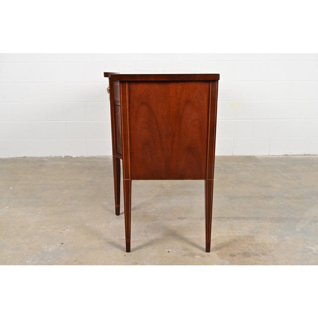 Baker Furniture Federal Inlaid Mahogany Sideboard Credenza For Sale - Image 14 of 16
