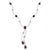AGI Certified Natural Burma Ruby and Diamond Necklace 18 Karat White Gold For Sale - Image 15 of 18