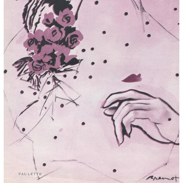 Mid-Century Modern 1945 Mid-Century French Fashion Hat Design For Sale - Image 3 of 3