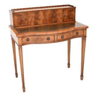 Vintage Writing Desk in Leather, 1930s For Sale