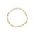Contemporary 10K Yellow Gold 3.00 Cttw Round-Cut and Baguette-Cut Diamond 'XOXO' Floral Design 7.50" Bracelet (J- For Sale - Image 3 of 6