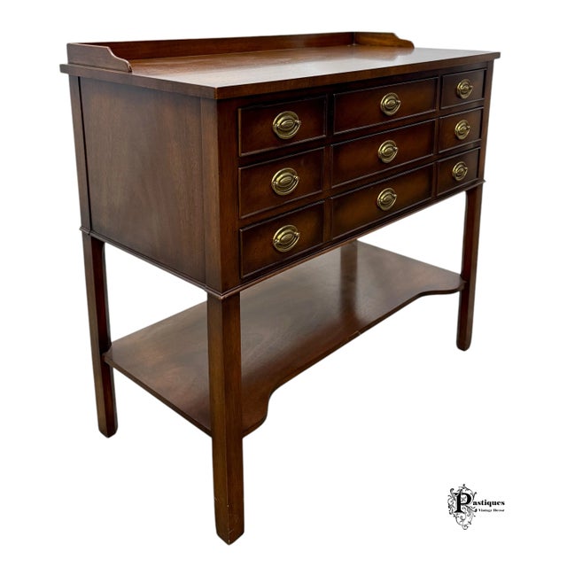 Wood Vintage Baker Federal Style Mahogany Server / Sideboard For Sale - Image 7 of 11