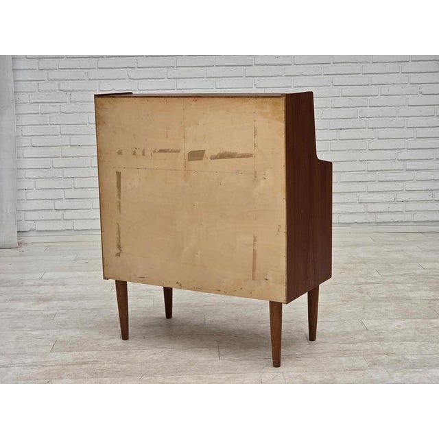 Danish Teak Chest of Drawers with Folding Mirror, 1970s For Sale - Image 9 of 16