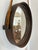Vintage Round Metal Mirror on Silk Rope, France For Sale - Image 9 of 18