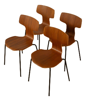 3103 Hammer Chair by Arne Jacobsen, Set of 4