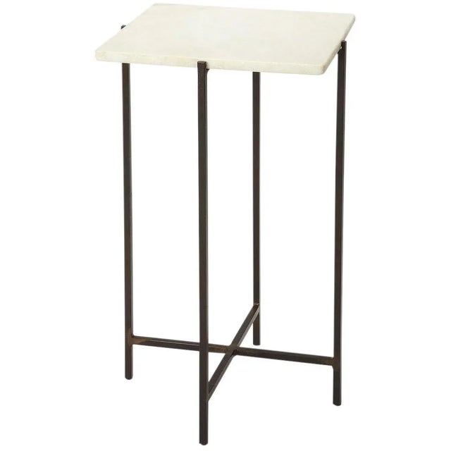 Contemporary Square Modern Accent Table For Sale - Image 4 of 4