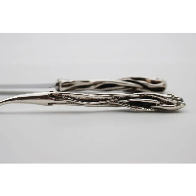 Gold Hedera Pieces in Silver Bronze or Gold Bronze by Richard Lauret, Set of 2 For Sale - Image 8 of 9