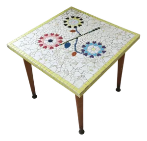Mosaic Tile Top End Table, circa 1960s