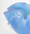 Blue Signed Studio Glass Handkerchief Bowl, 2004 For Sale - Image 8 of 10