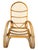 Italian Curved Bamboo and Rattan Armchair in the style of Roberti, 1960s For Sale - Image 10 of 10