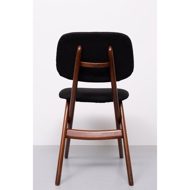 Textile Dutch Scissors Dining Chairs Louis by Van Teeffelen for Wébé, 1959, Set of 8 For Sale - Image 7 of 14