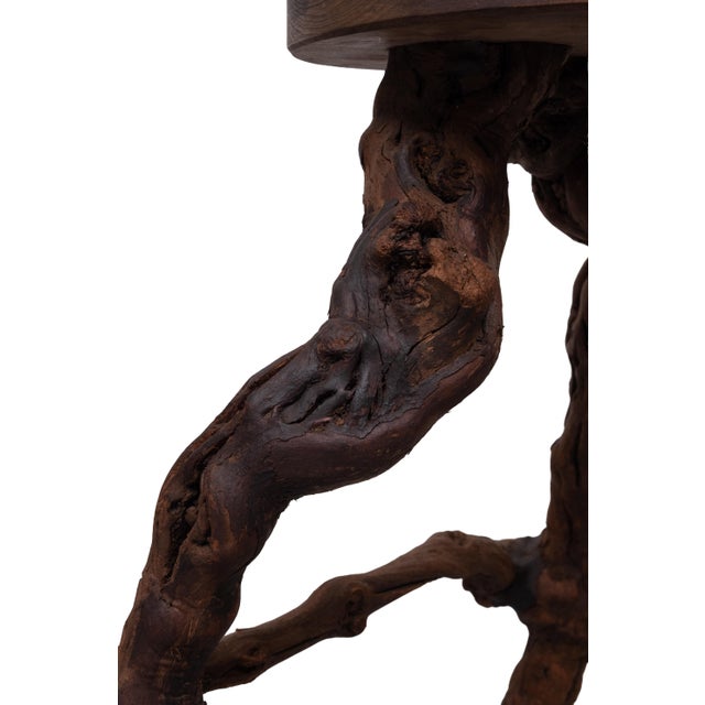 French Vinery Bar and Stool Set, 1960s, Set of 4 For Sale - Image 12 of 16