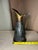 Elevate your collection with this exceptional 1950s Mid-Century Modern solid brass ewer pitcher vase by the renowned...