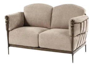 Montecito Outdoor Junior Loveseat in Bronze Finish by Michael Taylor
