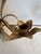1940s Vintage Gilded Tole Candle Sconces For Sale - Image 5 of 8