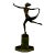 Original Art Deco Bronze Sculpture Dancing Graceful Ballerina by Josef Lorenz Circa 1925 on Onyx Plinth For Sale