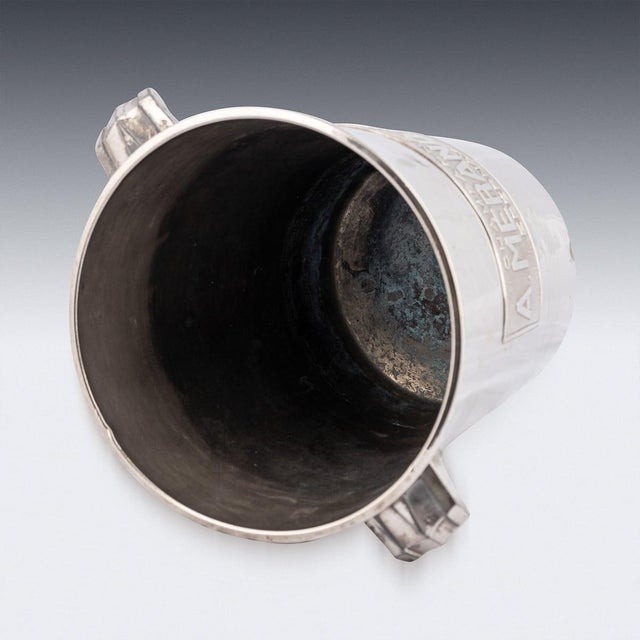 Silver Vintage French Silver Plated Epernay Champagne Cooler by A. Merand & Co, 1930 For Sale - Image 8 of 13