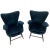 Sarreid Ltd. Blue Wings Chairs- a Pair For Sale - Image 9 of 9