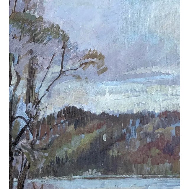 Helène Hantz, L'Ile Rousseau, Pont du Mont-Blanc et lac à Genève, Oil on canvas For Sale - Image 5 of 8