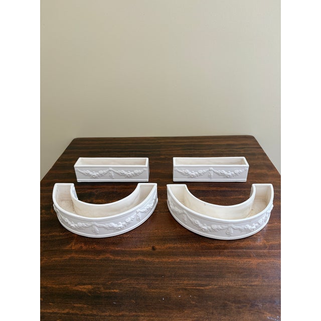 1960s Neoclassical White Porcelain Venetian Garden Centerpiece For Sale - Image 9 of 10