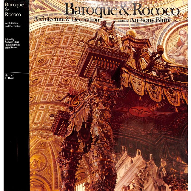 "Baroque & Rococo: Architecture & Decoration" 1978 Blunt, Anthony [Edited By] For Sale