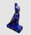Traditional Handmade Egyptian Horus Falcon Statue Inlaid With Lapis, Turquoise & Malachite – 12” For Sale - Image 3 of 7