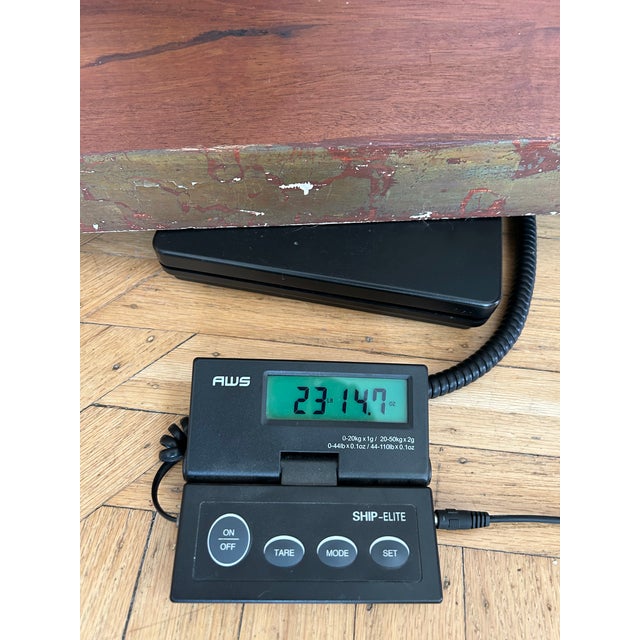 Blue Large 40" Vintage Framed Portrait of a Gypsy Woman in Ruffled Blue Dress For Sale - Image 8 of 8