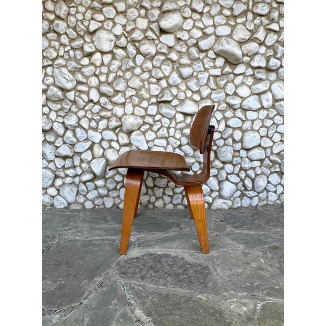1950s DCW Dining Chair in Walnut by Charles and Ray Eames for Herman Miller, 1950s For Sale - Image 5 of 17