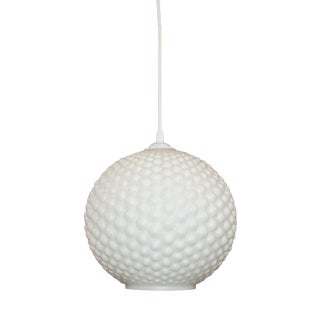 Pendant Light with Knobs in Opal Glass, 1970s For Sale