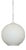 Pendant Light with Knobs in Opal Glass, 1970s For Sale