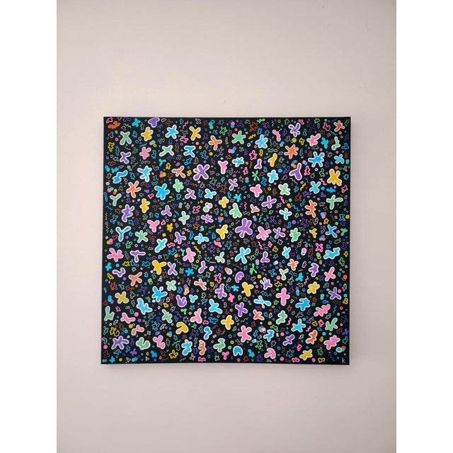 Contemporary Koa, Motif #1, Mixed Media on Canvas For Sale - Image 3 of 6